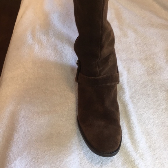 J. Crew tall brown suede pull on boots - Picture 5 of 10